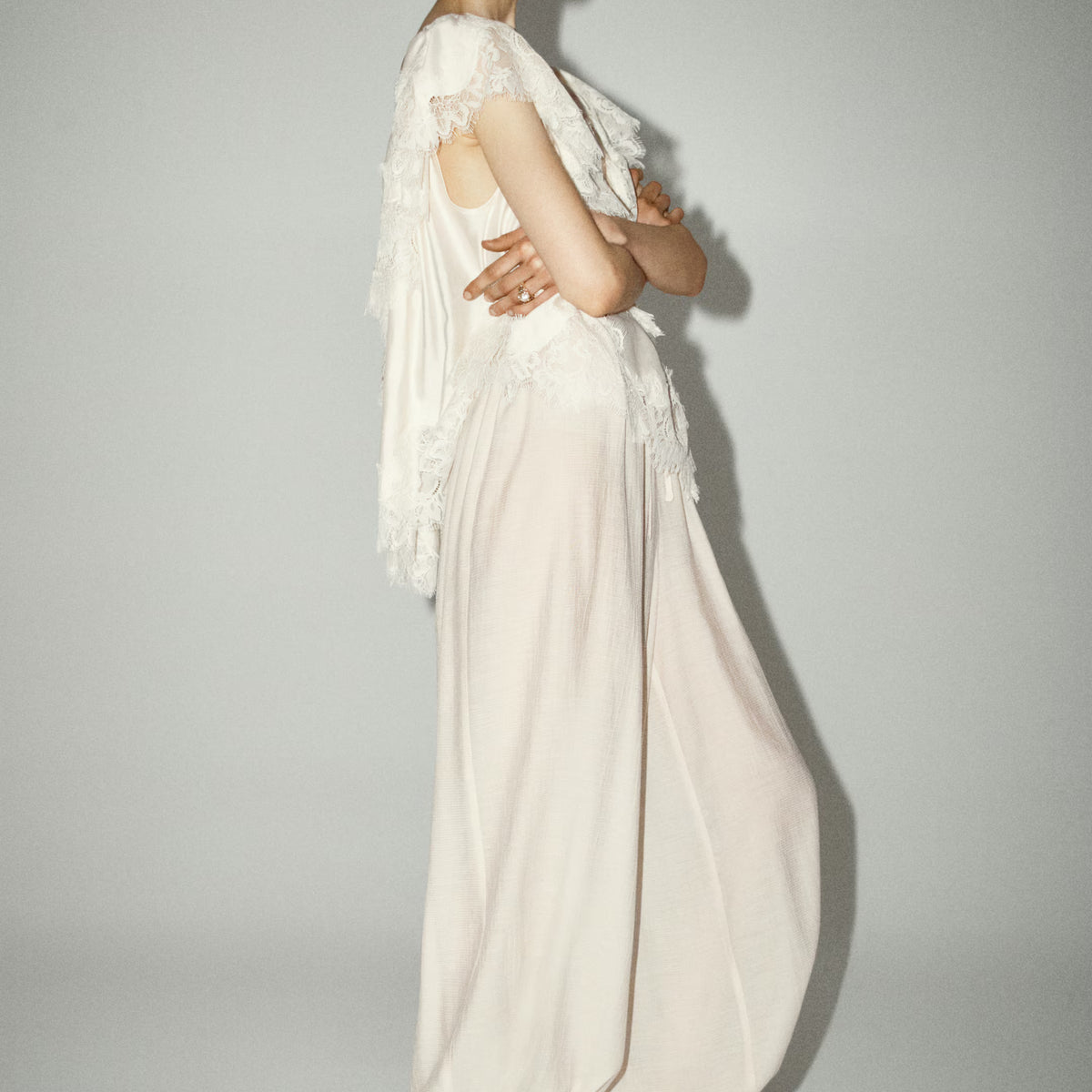 The Venetian Lace Cape Blouse