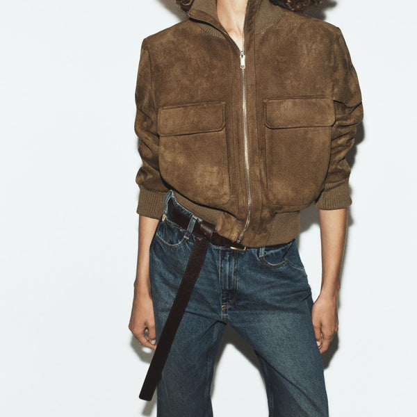 The Saint-Germain Suede Bomber