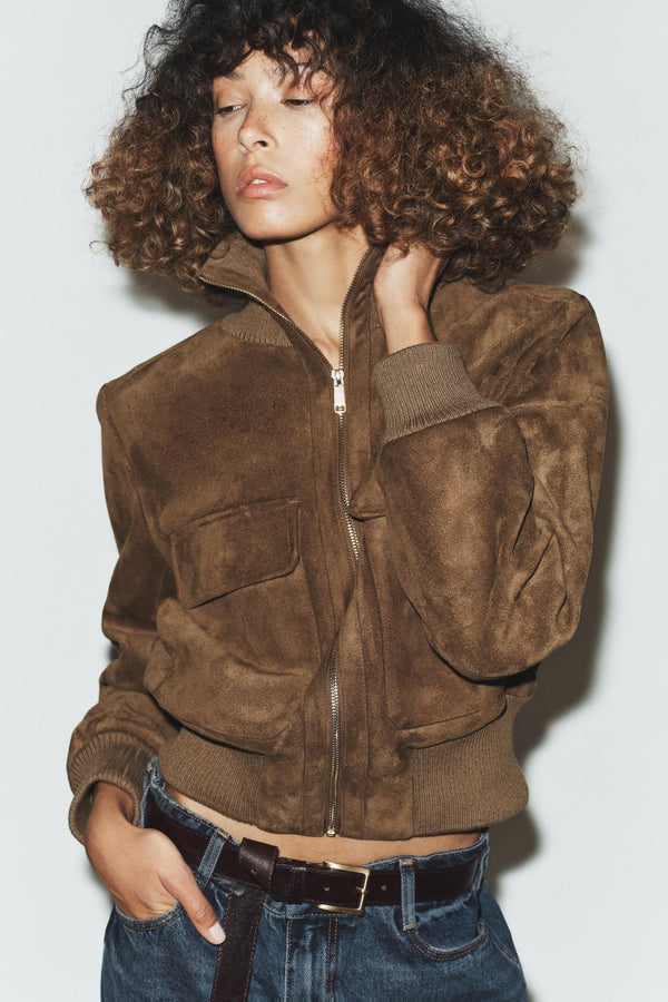 The Saint-Germain Suede Bomber