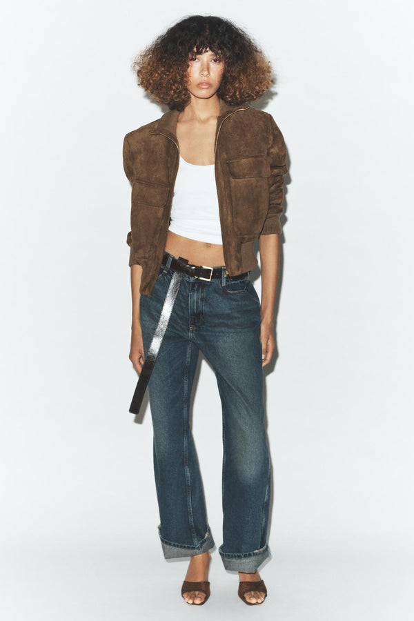 The Saint-Germain Suede Bomber