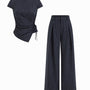 The Manhattan Pinstripe Tailored Set