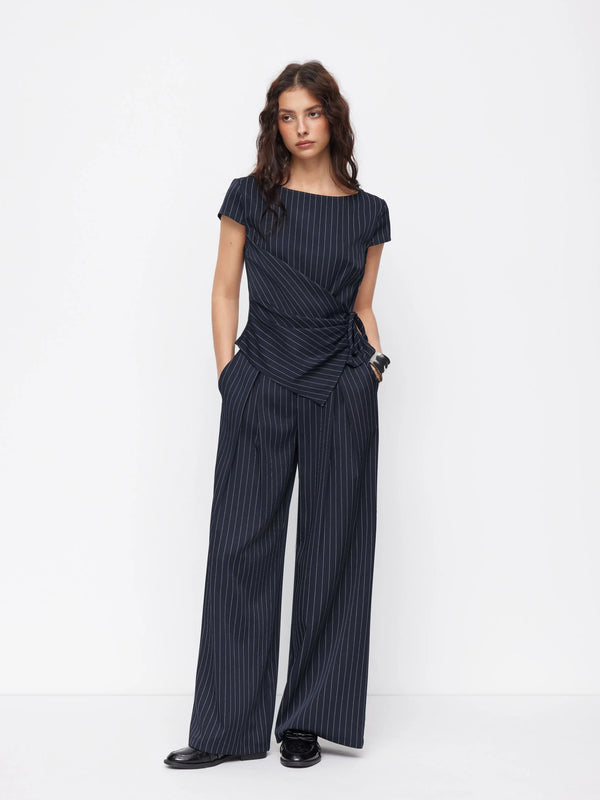 The Manhattan Pinstripe Tailored Set