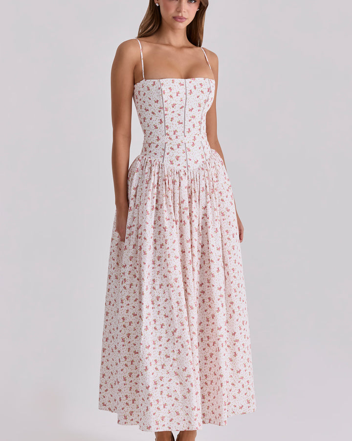 The Tuscan Blossom Midi Dress
