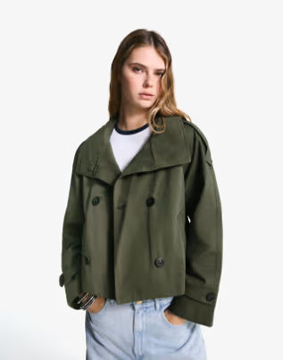 The Milan Cropped Trench Jacket
