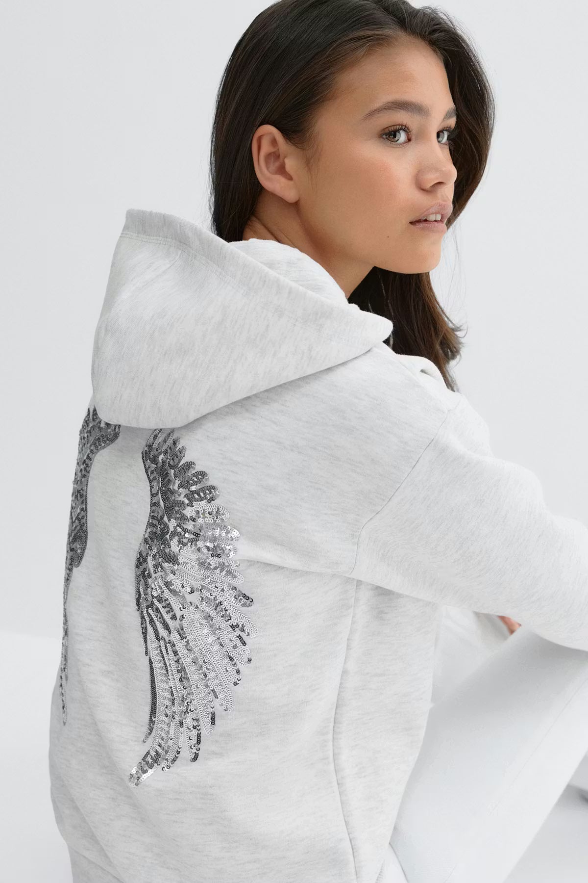 The Angel Wing Sequin Hoodie