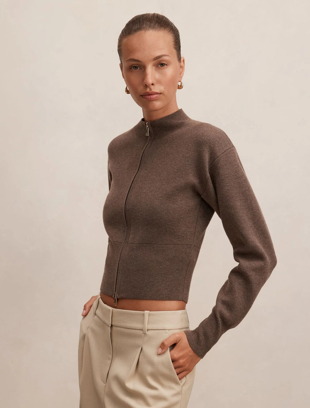 The Aspen Knit Zip Jacket