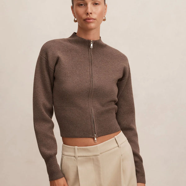 The Aspen Knit Zip Jacket