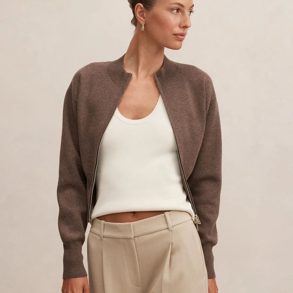The Aspen Knit Zip Jacket