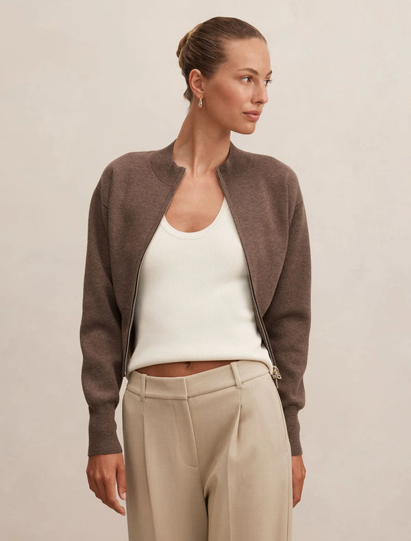 The Aspen Knit Zip Jacket