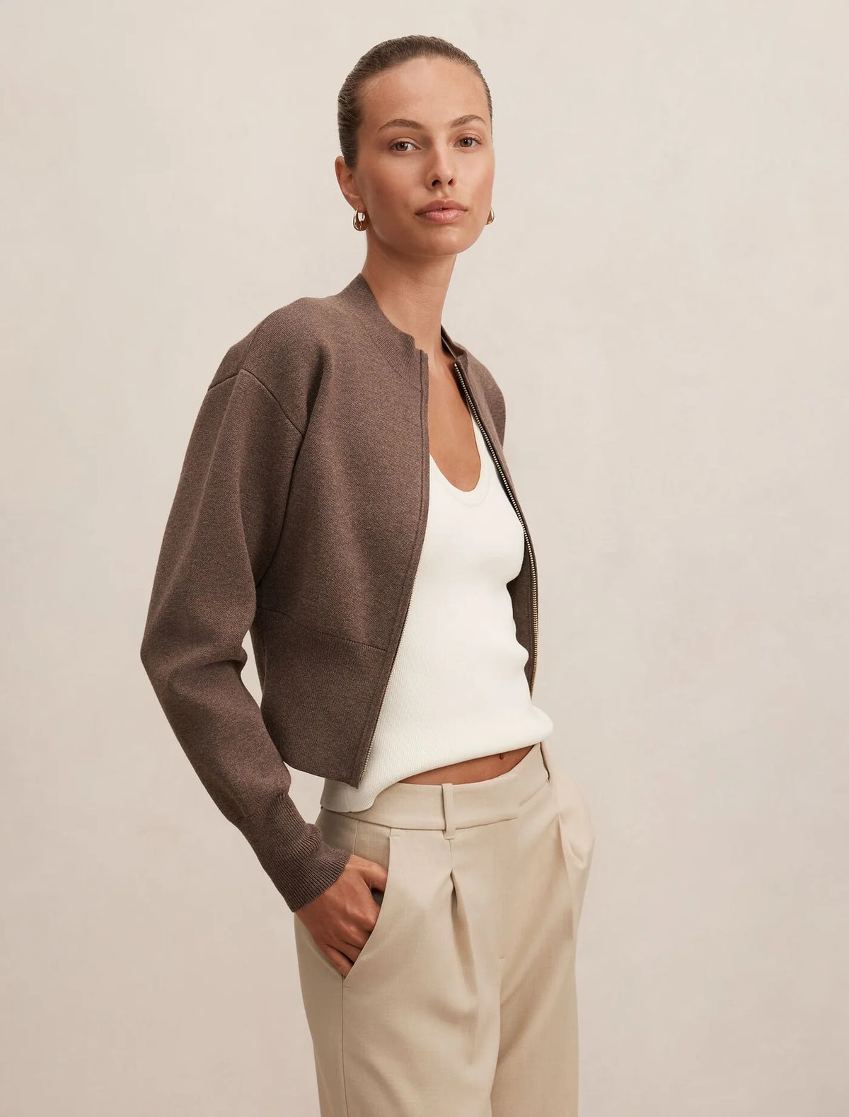 The Aspen Knit Zip Jacket
