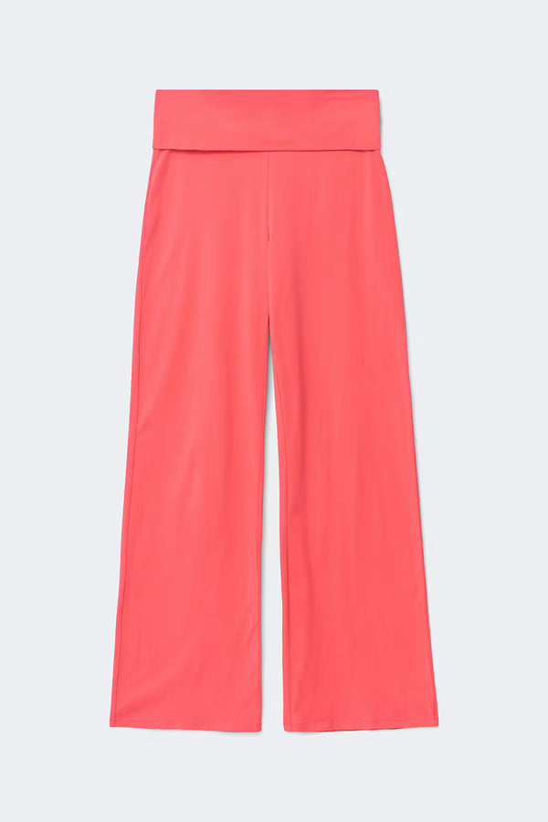 The Milan Fold-Over Wide-Leg Trousers