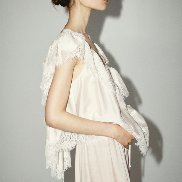 The Venetian Lace Cape Blouse