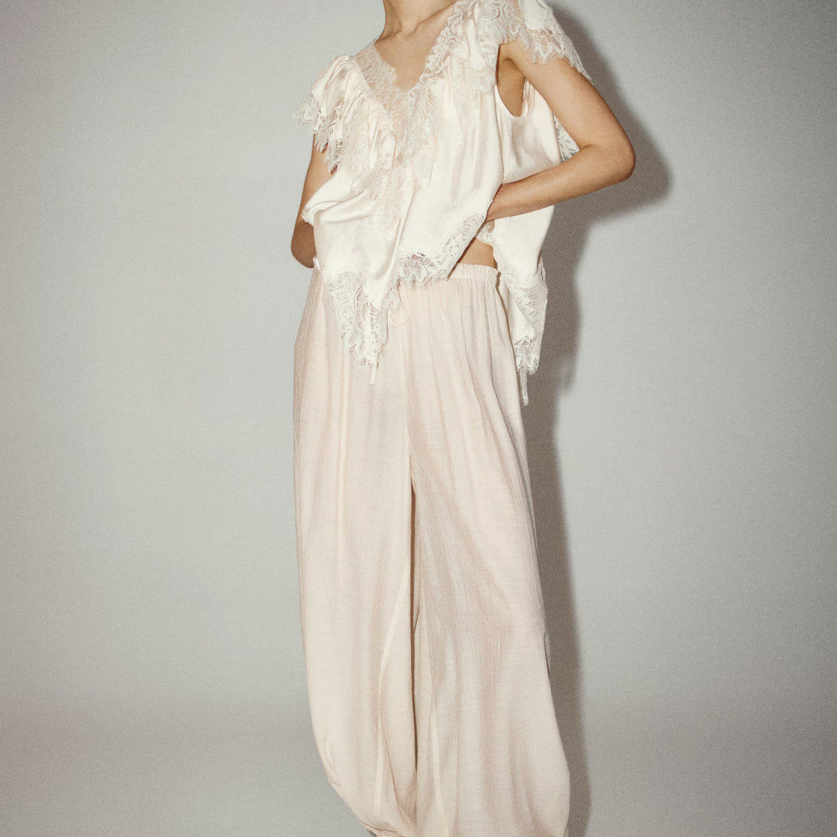 The Venetian Lace Cape Blouse