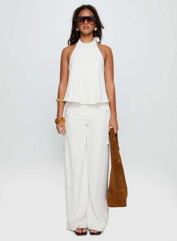 The Saint-Tropez Linen Wide-Leg Trousers