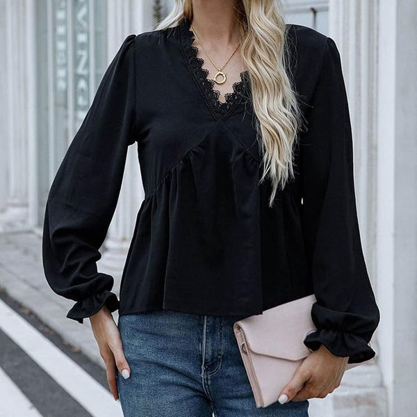 The Verona Romantic Babydoll Blouse