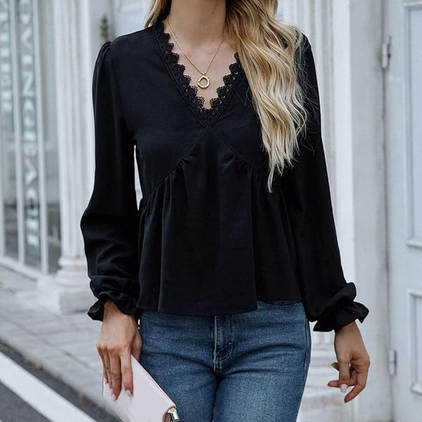 The Verona Romantic Babydoll Blouse