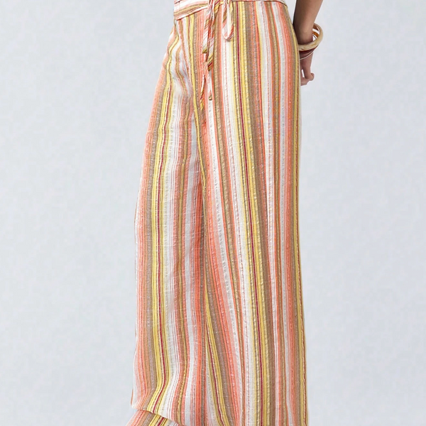 The Riviera Linen Wide-Leg Trousers