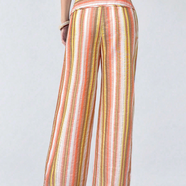 The Riviera Linen Wide-Leg Trousers