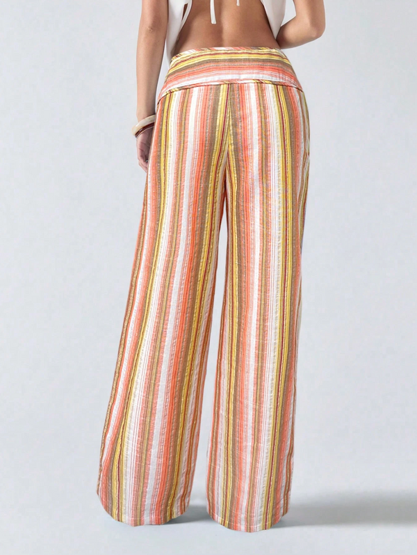 The Riviera Linen Wide-Leg Trousers