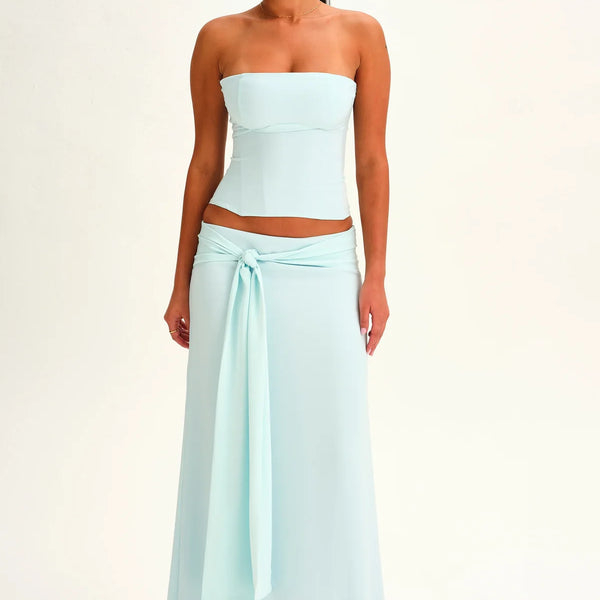 The Cannes Tie-Waist Maxi Set