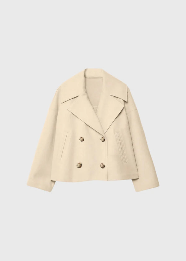 The London Cropped Peacoat