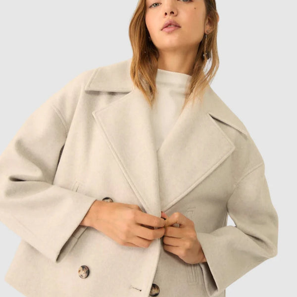 The London Cropped Peacoat