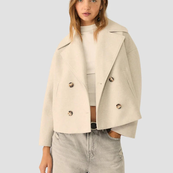 The London Cropped Peacoat
