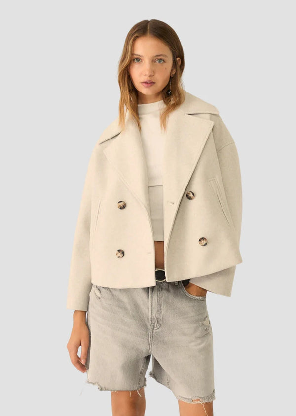 The London Cropped Peacoat