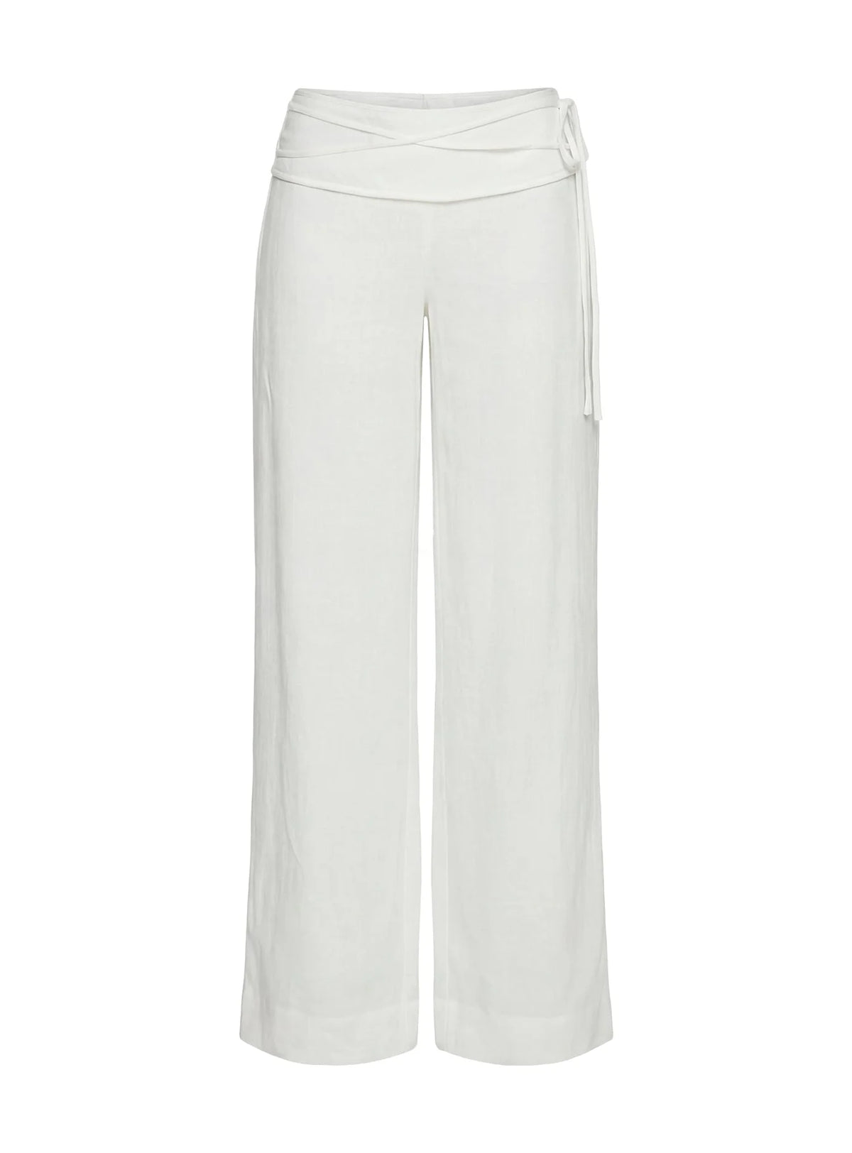 The Saint-Tropez Linen Wide-Leg Trousers