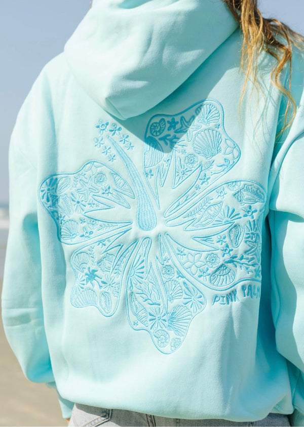 The Malibu Hibiscus Oversized Hoodie