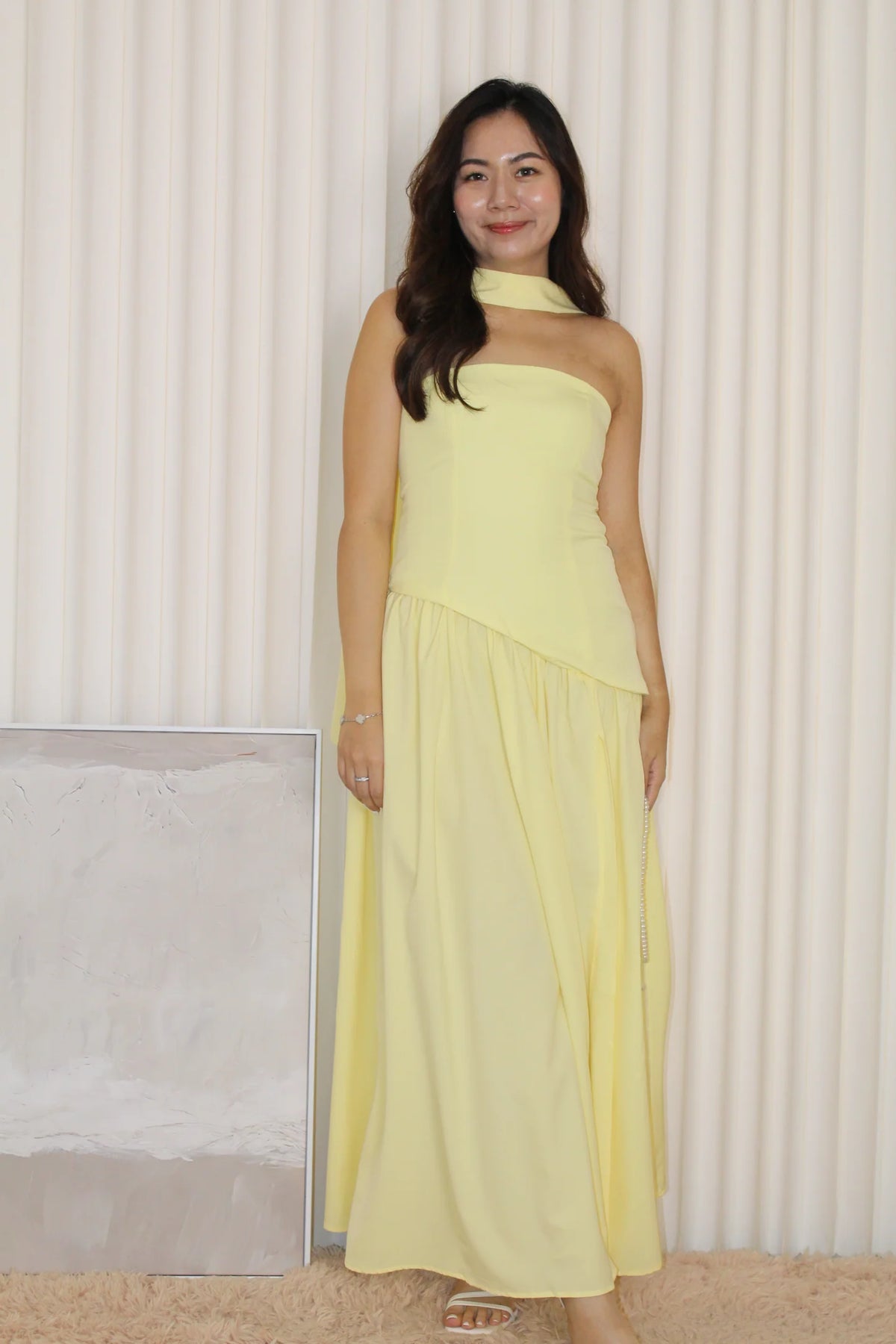 Das Saint-Tropez Schal-Maxikleid