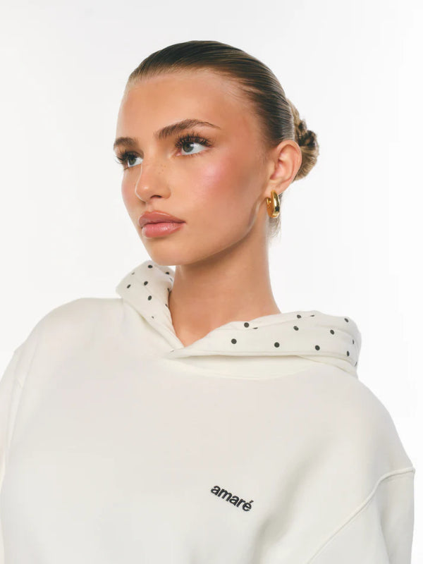 The Polka Dot Accent Hoodie