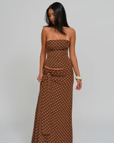 The Monaco Strapless Maxi Set
