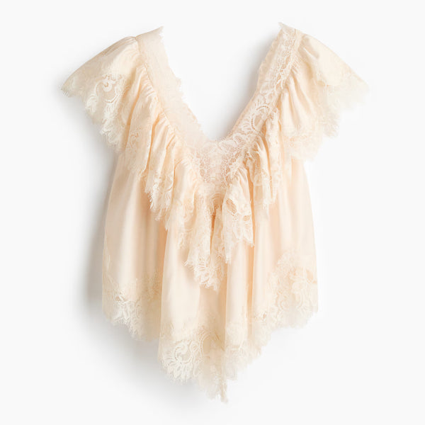 The Venetian Lace Cape Blouse