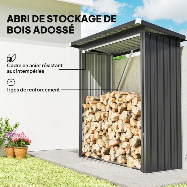 Abri-bûches couvert