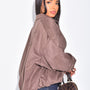 The Paris Oversized Suede Bomber