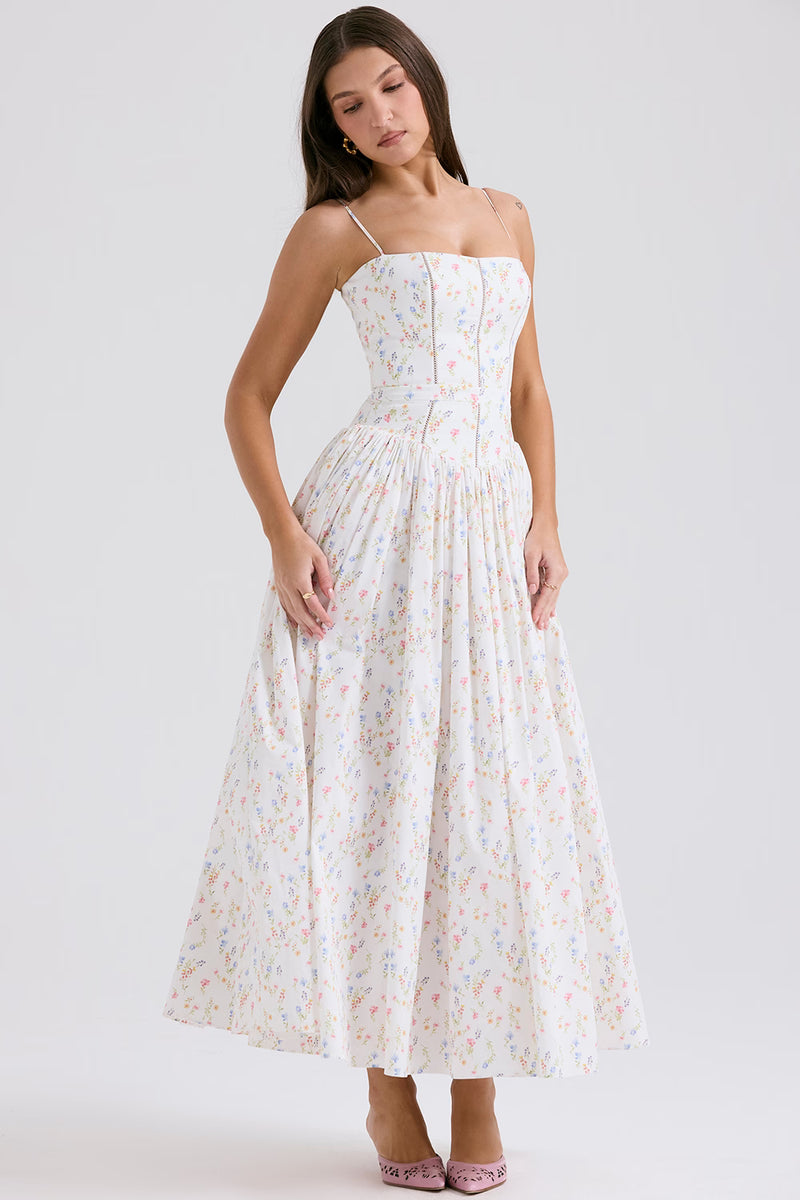The Capri Meadow Midi Dress
